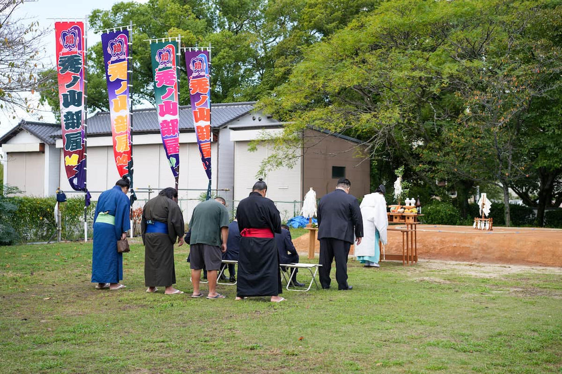 秀ノ山部屋の土俵祭を斎行いたしました。